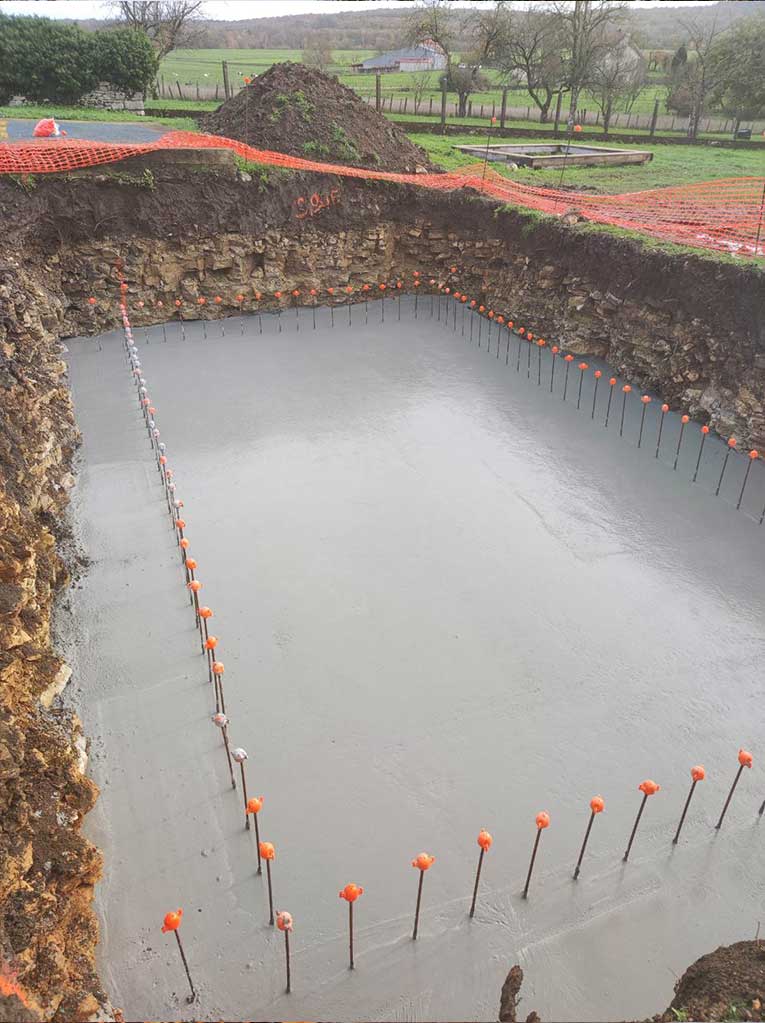 piscine coulage beton
